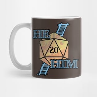 He/Him Pronouns D20 Mug